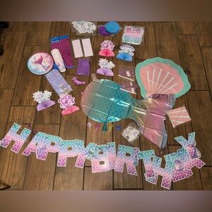 Girls mermaid birthday decoration